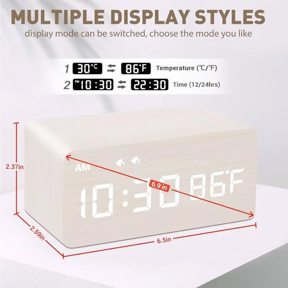 Wireless charging alarm clock NIB NWOT